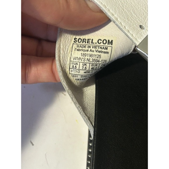 SOREL Womens Sz 9.5 Roaming Buckle White (Sea Salt 125) Sandals Slides - Picture 6 of 6